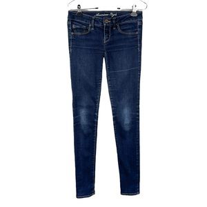 American Eagle Dark Wash Skinny Jeans Size 4